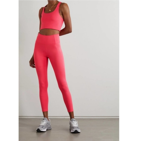 girlfriend collective Pants - Girlfriend Collective Pink Compressive Stretch Leggings Size Medium